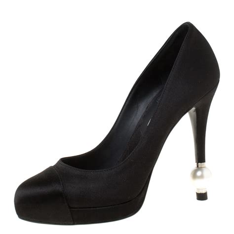 pumps chanel shoes women|Chanel pumps with pearl heel.